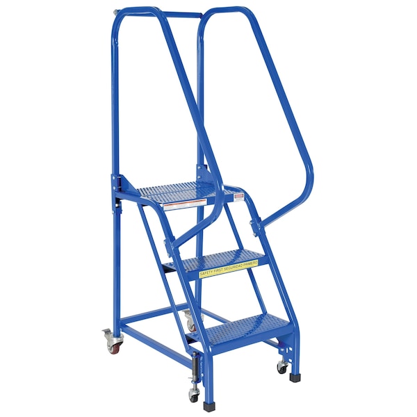 60 H Steel PW Ladder, Perforated, 3 Step, 3 in Steps